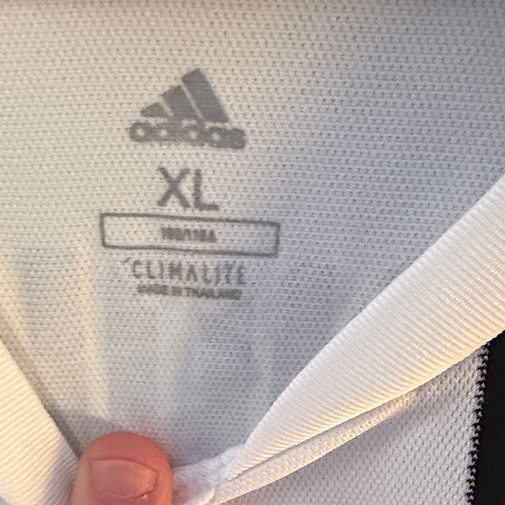 Adidas Juventus Striped Black and White Ronaldo Jersey - Picture 2 of 3